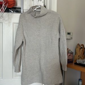 Aritzia Women's light gray wool sweater dress